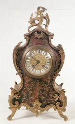 Boulle-brakettklokke av A.Brocot Delettrez, Paris, sent på 1800-tallet